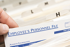 employee personnel file